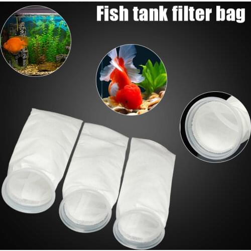 50/100/150um White Micron 105x380mm Fish Aquarium Marine Sump Felt Pre Filter Sock Bag High Density Of Interspace