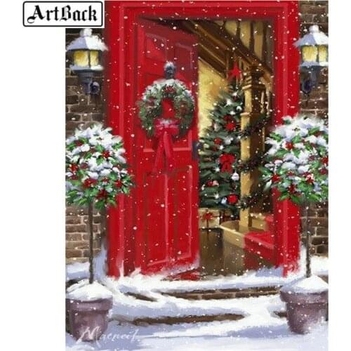 5d diy diamond painting Christmas landscape full square / round drill winter resin new arrival diamo arrival diamond mosaic gift