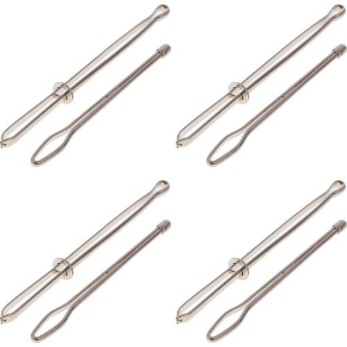 8Pcs Stainless Steel Bodkins Pinch Threader Elastic Ribbon Crafts Handcrafted Tools