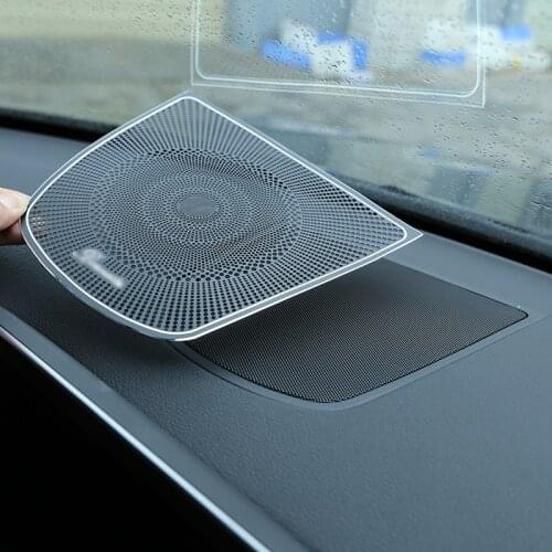 Aluminum Design Dashboard Speaker Cover Trim Car Sticker for X5 F15 X6 F16 Car Accessory Styling 2014-2018
