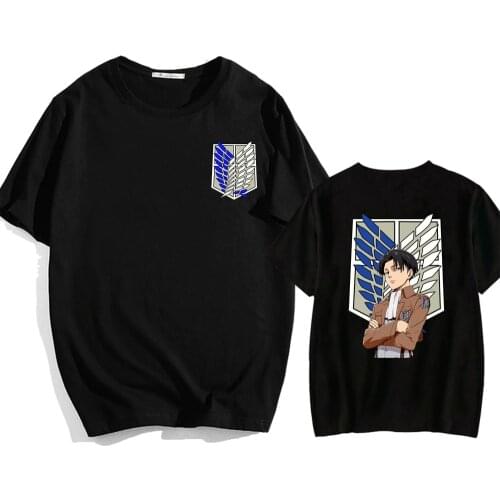Anime Attack On Titan T-shirt HarajukuT Shirt Summer Hip Hop Tee Shirt Casual O Neck Tshirt Tops
