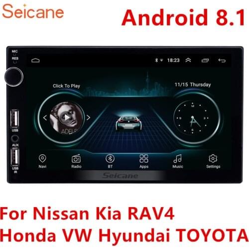 Seicane Universal 2Din Android 8.1 2GB Car Radio Autostereo Multimedia Player gps For Nissan TOYOTA Kia RAV4 Honda VW Hyundai