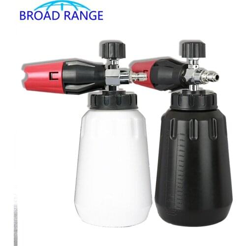 4000PSI Snow Foam Lance Electroplate Stainless Steel Nozzle G1/4 Quick Connect Plug High Pressure Washer Soap Bottle Deck Foam