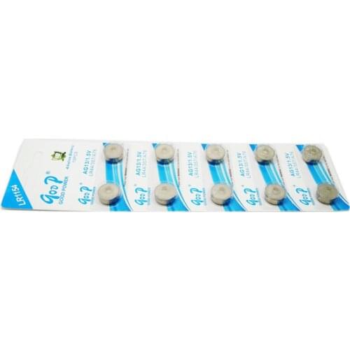 GODP 50pcs 1.5V AG10 LR54/189/L1130 Alkaline Button Cell Battery for Watch / Toy / Calculator