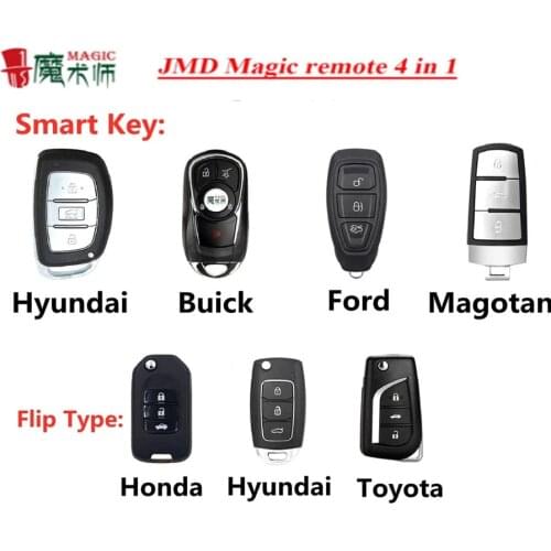 JMD Magic Remote forBuick/Ford/Hyundai/Magotan/Honda Folding Style Multifunction Remote JMD 4 in 1 Garage Door Car Key Control