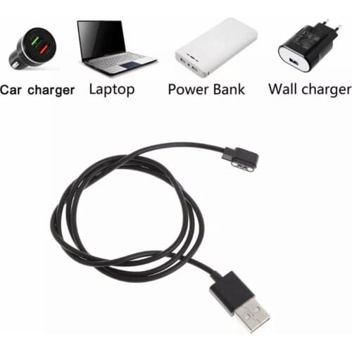 Magnetic Charging Cable for Smart Watches USB Charging Wire 2pin 2.84mm Power Charger