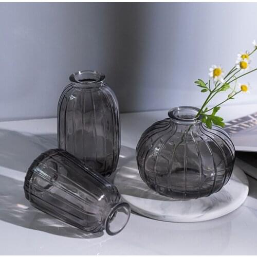 Vase декор для дома Living Room Decoration Accessories вазы Flower Pot Vsses Glass Set Desktop Table Terrarium Home Decor