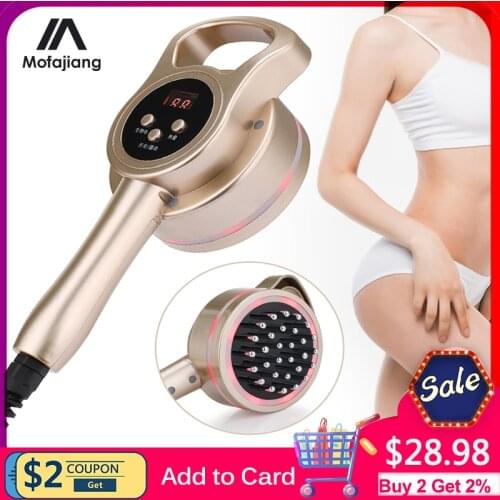 Multifunctional Heating Micro Electric Slimming Massager 3D Body Shaping LED Fat Burner Health Care Meridian Brush Anti Cellulit