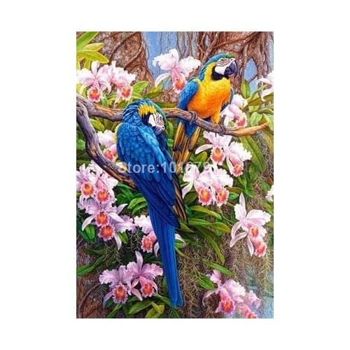 Square Diy Diamond Drawing Love Diamond Painting Cross Stitch Crystal Round Diamond Sets Decorative Full Diamond Embroidery Bird
