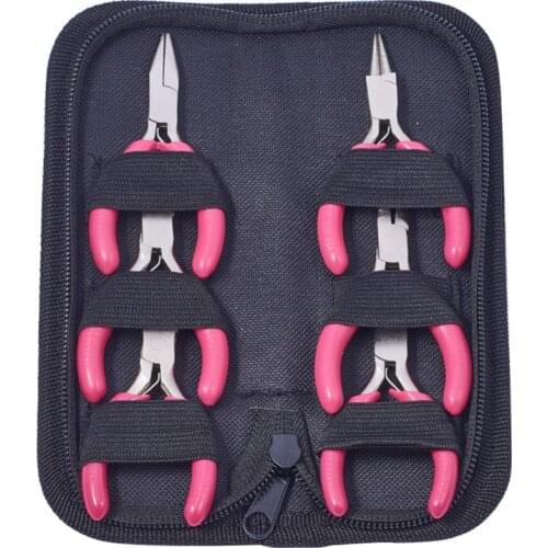 Jewelry Plier Sets Carbon Steel Pliers Jewelry Making Tools Equipment for Craft and Jewelry Tool Kit 70~80x40~52x6~9mm