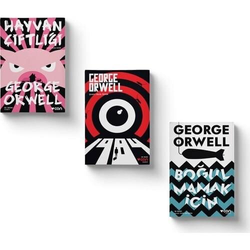 George Orwell Set-3 Book FOR Turkish FARM ANIMAL-1984-BOĞULMAMAK