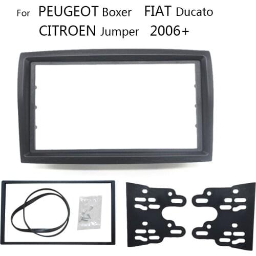 11-354 Car Radio Fascia For CITROEN Jumper/PEUGEOT Boxer/FIAT Ducato 2006+ Stereo Panel Dash CD Trim Installation Frame Kit
