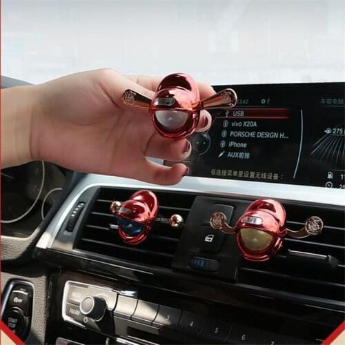 3pcs/set Christmas Creative Gift Official Hat Cap Car Conditioner Air Outlet Aroma Clip Perfume Diffuser Air Freshener