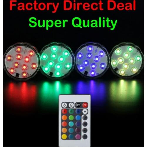 Smoking Tobacco Shisha Lights 3AAA Battery Powered LED Submesible Light with Remote for Wedding Decoration