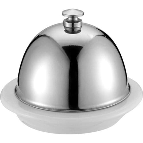 Stainless Steel Butter Dish Box Cheese Server Storage Keeper Tray Sea Cucumber Dish Container Kitchen Supplies Tableware