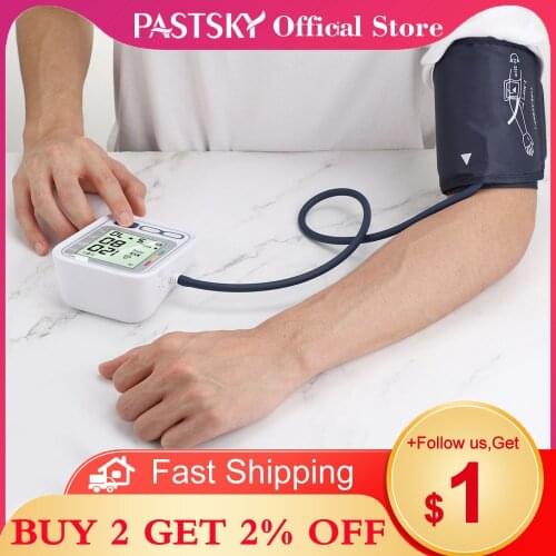 Upper Arm Automatic Blood Pressure Monitor Tonometer Digital BP Sphygmomanometer Meter Pulse Heart Rate Measuring Arteri