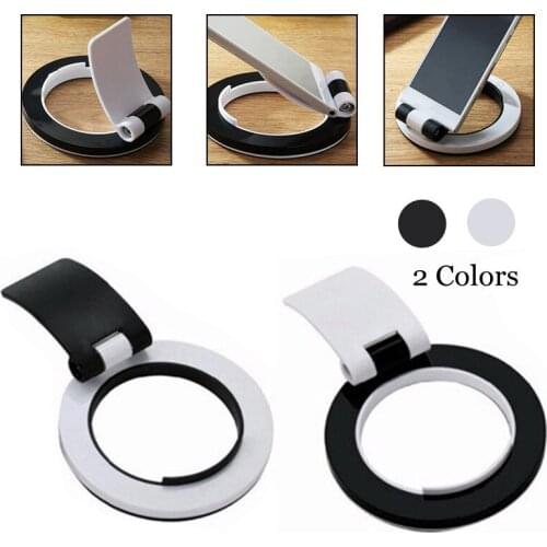 2 in 1 Universal Phone Holder Portable Stand Mini Multi-angle Foldable Lazy Stand Holder Adjustable Interior Accessories