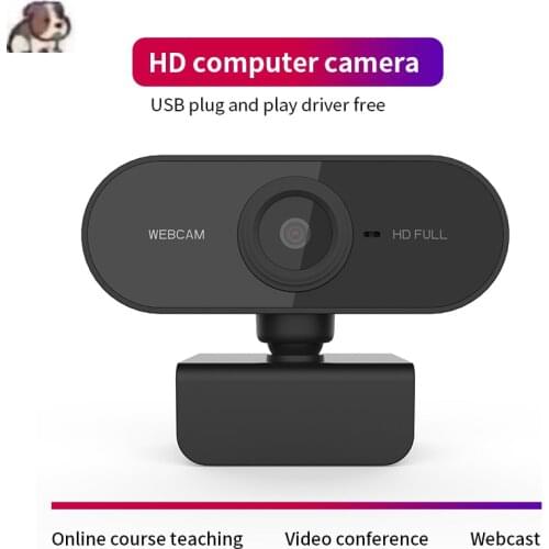 1080P Auto Focus Webcam Mini Computer PC Web Camera With Microphone Rotatable Cameras For Live Broadcast Calling Conference Work