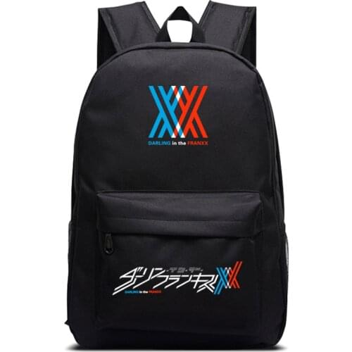 High-Q Unisex Anime DARLING in the FRANXX Backpack students School Bags HIRO 02 ZERO TWO Casual Preppy School travel Mochilas