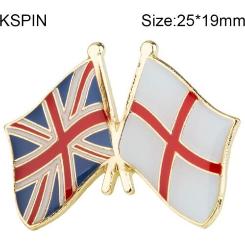 UK England Flag Lapel Pin International Travel Pins Collections Flag Badge Friendship Country Flag Badge Flag Brooch National