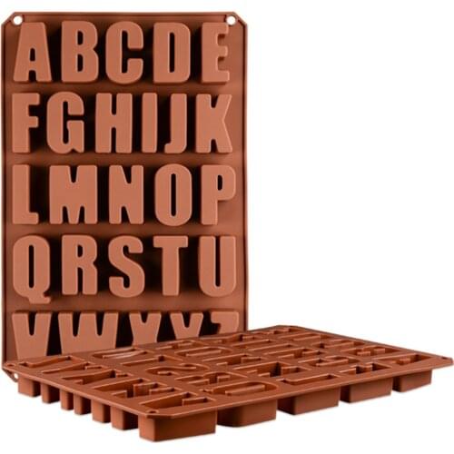 1Pcs big letter Mold English Alphabet Letters Silicone Mold 3D Fondant Mold Cakes Decorating Tools DIY Kitchen Baking Moulds