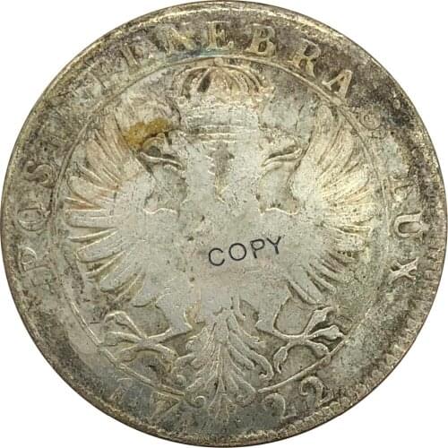 1722 Switzerland Geneva 1 Thaler Cupronickel Plated Silver Copy Coin