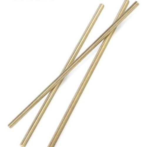 2PCS Brass Double head Screw M8 M10 Straight Full thread Bolts threaded Rod Screws 50-100mm Length