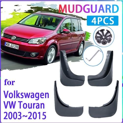 4 PCS Car Mud Flaps for Volkswagen VW Touran 2003~2015 Mudguard Splash Guards Fender Mudflaps Auto Accessories