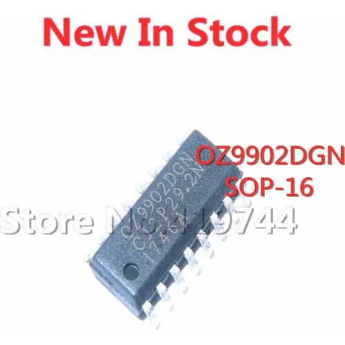 5PCS/LOT OZ9902DGN OZ9902 SOP-16 SMD LCD power chip In Stock NEW original IC