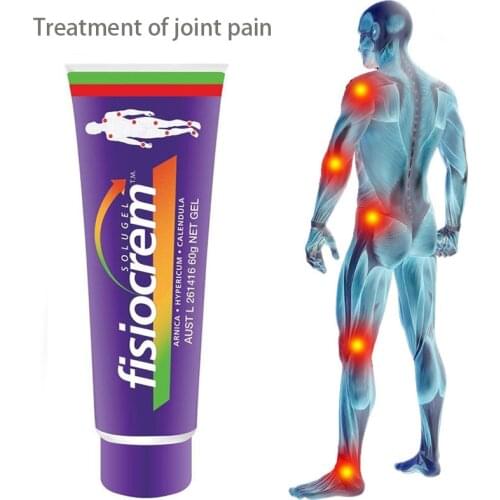 Australia Fisiocrem Muscle Joint Aches Pain Neck Relief Massage Solugel 60g Solution for Arthritis Rheumatism Lumbago Fibrositis