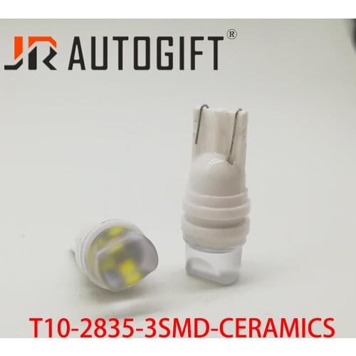Car-styling 10pcs/lot Car Auto LED T10 3 led smd 3528 Wedge Light Bulb Lamp 3SMD White 12V Clearance light license plate light