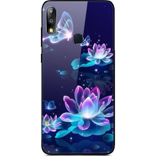 For ASUS Zenfone Max Pro M2 For ZB631KL Phone Case Tempered Glass Case Phone Cover Fitness Back Bumper Series 1