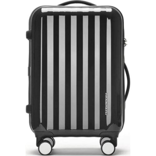 Carrylove women shinny travel suitcase pink red 20"24"28" trolley case luggage on wheels