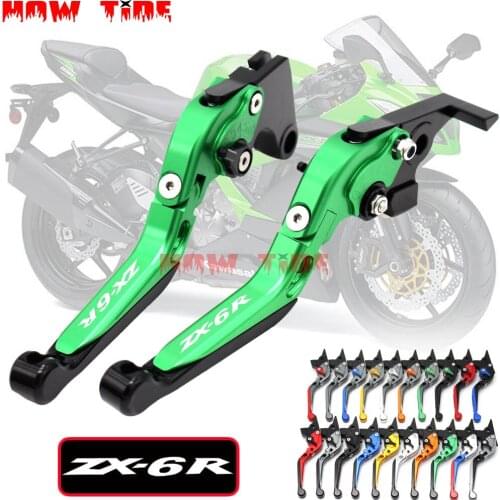 CNC Adjustable Motorcycle Brake Clutch Levers For Kawasaki ZX6R/636 ZX-6R 2007-2017 2008 2009 2010 2011 2012 2014 2015 2016