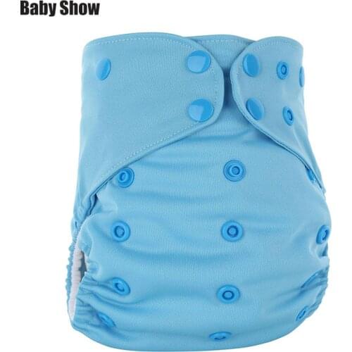 Baby show Ecological diapers leak-proof washable size adjustable 1-3 year old cartoon baby cloth diapers diapers for children
