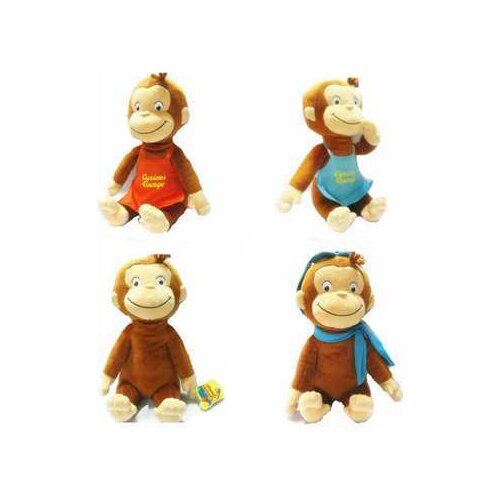 Childrens picture books Curious George Cartoon characters Curious Monkey Plush Toys dolls Gifts For Children