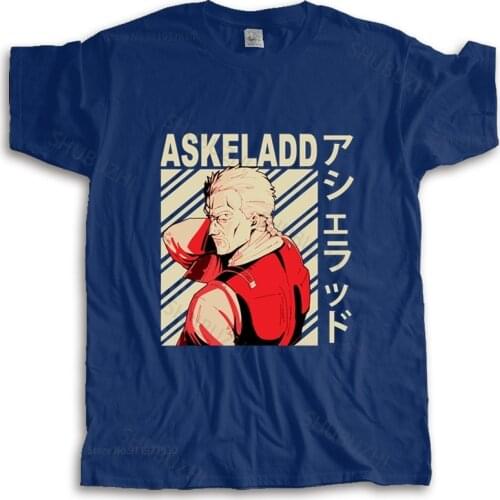 New fashion t-shirt men crew neck tees Cool Vinland Saga Askeladd T Shirt Japanese Anime Manga tops fashion unisex tees
