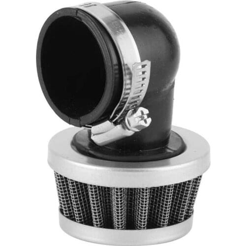 Bent Angled Air Filter Pod Cleaner Accessory Fit for 90cc 110cc PIT QUAD DIRT BIKE ATV 1.4in