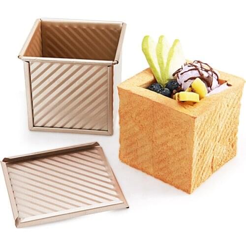 250g 300g 450g Toast Mold Toast Box Box with Lid Non-stick Pan Cake Toast Home Kitchen Accessories Baking Tools