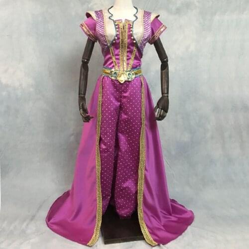 Movie Magical Lamp Cosplay Costume Halloween Princess Jasmine Dress Fancy Carnival Party Dresses For Adult Women