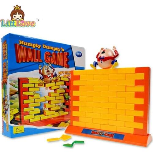 LittLove 2017 Funny Gadgets Push Wall Board Game Demolish Creative Wall Humpty Dumpty Game Parent-Child Interactive Toy