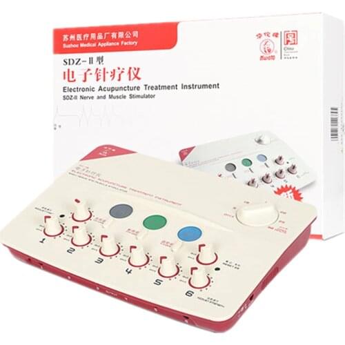 HOT 6 Output channel 110-220V TENS massager machine Health multi-functional body relax acupuncture stimulation foot massage