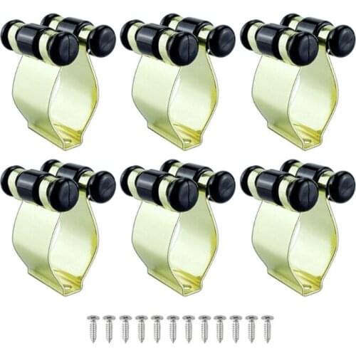 Metal Fishing Rod Holder Fixing Rack Clips Club Wall Mount Rod Collection Rack