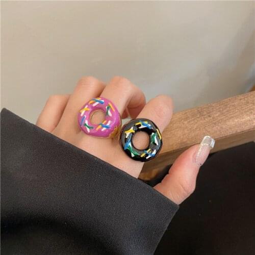Fashion donut ring adornment retro index finger ring adjustable cute ring cool