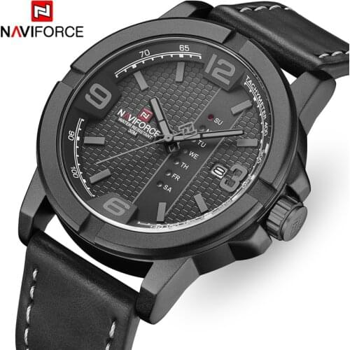 Men Watch Top Luxury Brand NAVIFORCE Fashion Analog Quartz Watches Mens Casual Sport Waterproof Wristwatch Relogio Masculino