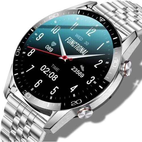 2021 New Full circle touch screen Mens Smart Watches IP68 Waterproof Sports Fitness Watch Man Luxury Smart Watch for men+Box