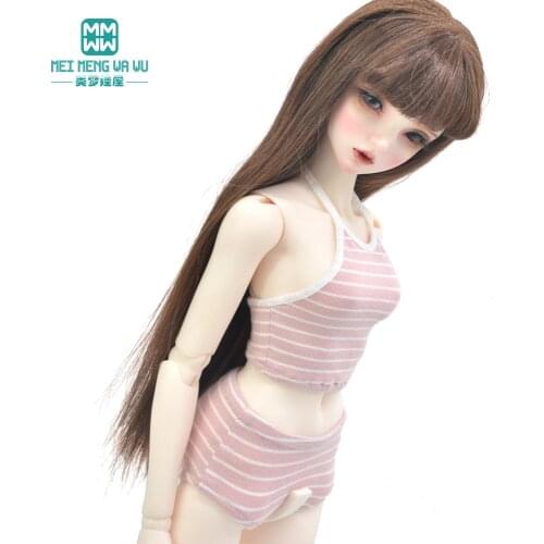 Fits 58-60CM 1/3 BJD SD DD Toys Ball Jointed Doll accessories Fashion striped underwear set Girls gift