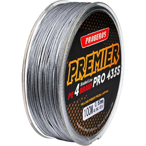 PE Braided Gray 100MFishing Line 4 Strands 10 50 100 LB Pound Fish Wire Spider String Lake String Carp Australian pesca
