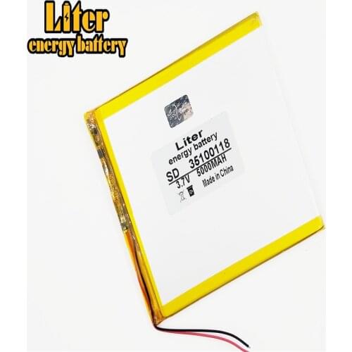 Polymer lithium batteries 3.7V 5000mAh 35100118 For 7 inch 9 inch 12-inch Tablet PC