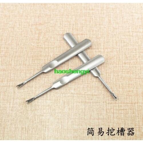 Simple leather trencher, stainless steel trencher, handmade leather art leather carving DIY tool
